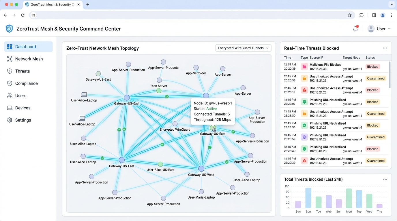 AegisMesh: Enterprise Zero-Trust Mesh Perimeter & Secrets Vault